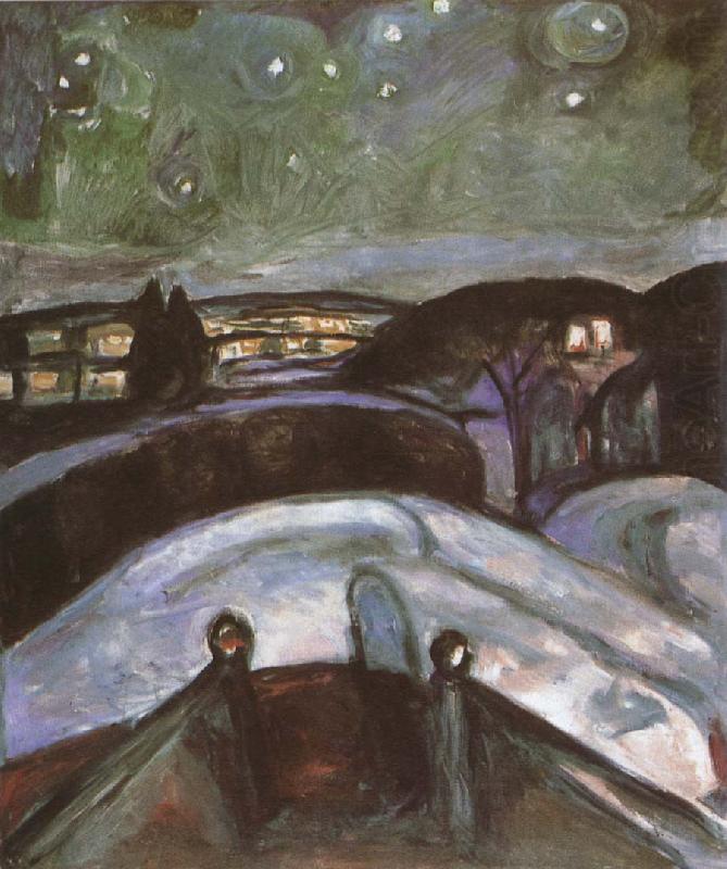 Edvard Munch Night oil painting picture